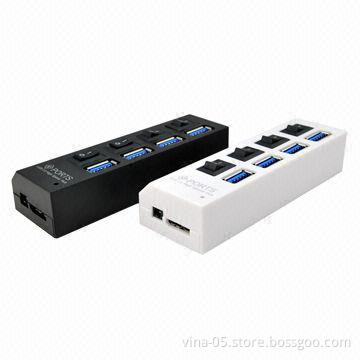 Hot Selling, 4-port USB 3.0 with Turn On/Off Button